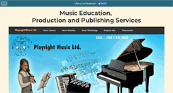 Desktop Screenshot of playrightmusicltd.com