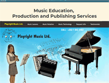 Tablet Screenshot of playrightmusicltd.com